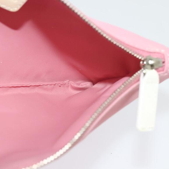 DIOR Trotter Canvas Hand Bag Vinyl Clear Silver - Picture 14 of 14